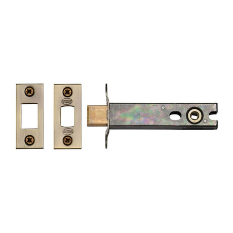 York Security Locks & Latches Antique Brass / Tubular Dead Bolts / 4" / 102mm York Security - Architectural Tubular Bathroom Deadbolt 4" - Antique Brass