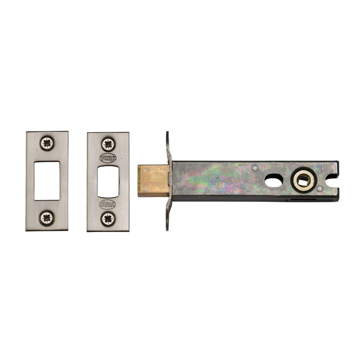 York Security Locks & Latches Satin Chrome / Nickel Finish / Tubular Dead Bolts / 4" / 102mm York Security - Architectural Tubular Bathroom Deadbolt 4" - Satin Chrome / Nickel Finish