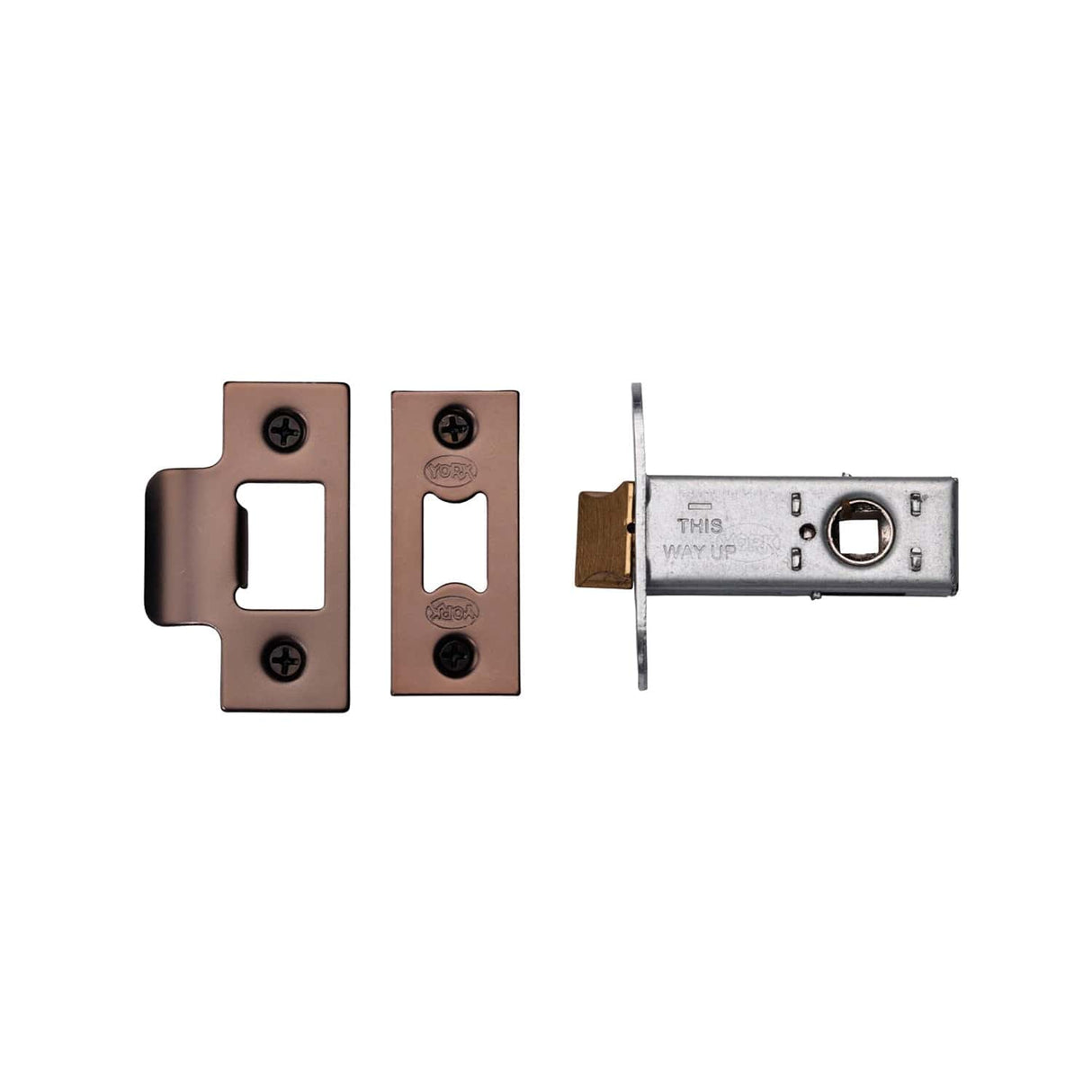 York Security Locks & Latches Matt Bronze / Tubular Mortice Latch / 2.5" / 65mm York Security - Architectural Tubular Latch 2 1/2" - Matt Bronze