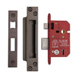 York Security Locks & Latches Matt Bronze / 5 Lever Sashlocks / 2.5" / 65mm York Security - British Standard 5 Lever Sashlock 2 1/2" - Matt Bronze
