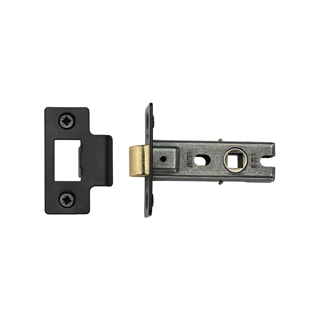 York Security Locks & Latches Matt Black / Tubular Mortice Latch / 2.5" / 65mm York - York Tubular Latch 2 1/2" Black Enamel Finish