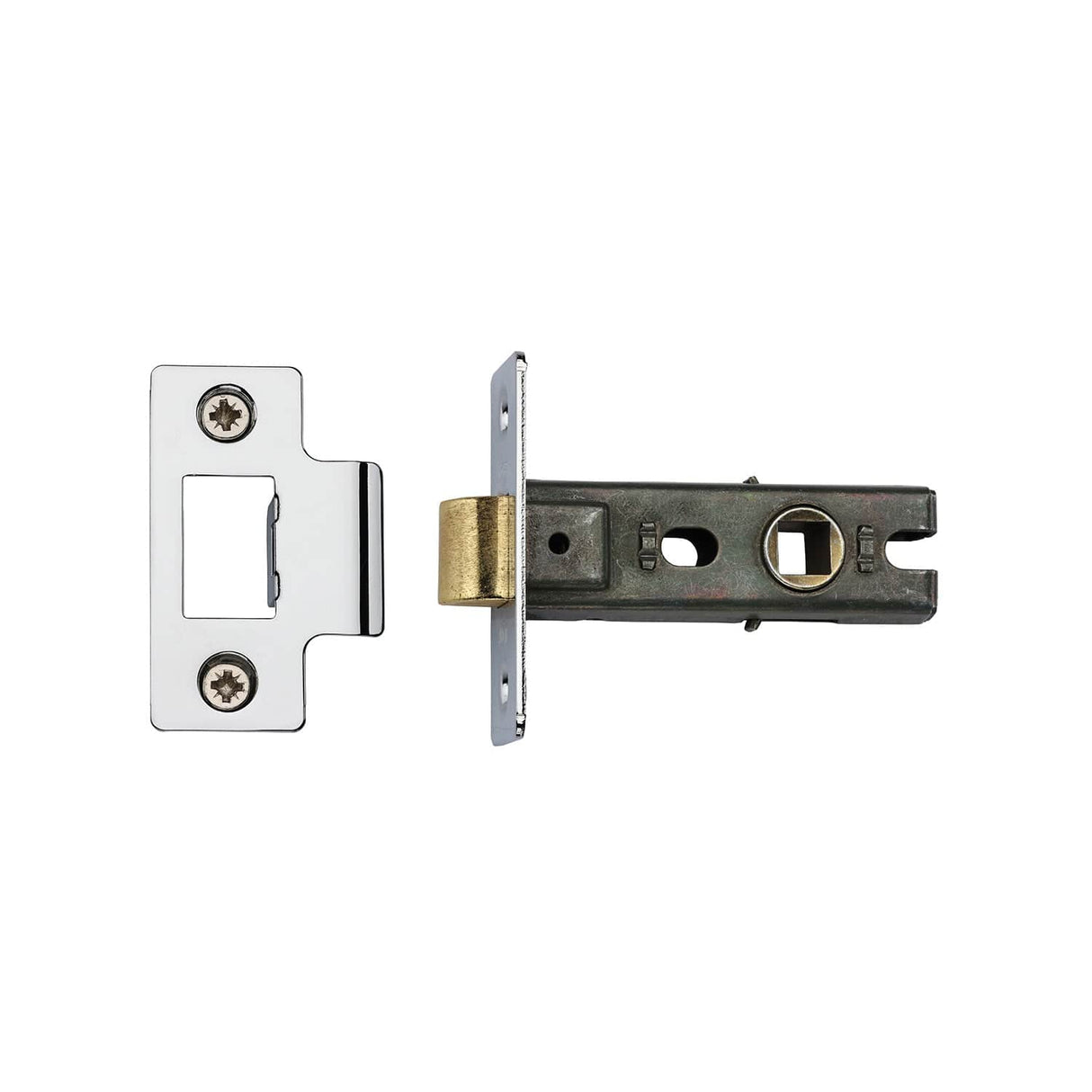 York Security Locks & Latches Polished Chrome / Polished Nickel / Tubular Mortice Latch / 2.5" / 65mm York - York Tubular Latch 2 1/2 Polished Chrome/Nickel finish