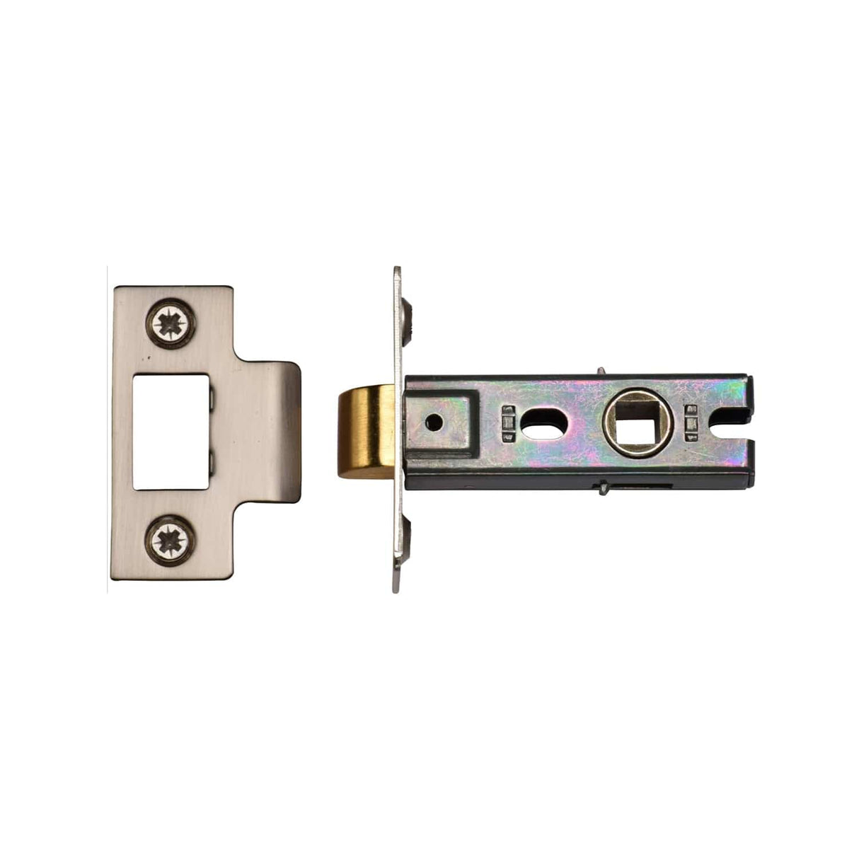 York Security Locks & Latches Satin Chrome / Nickel Finish / Tubular Mortice Latch / 2.5" / 65mm York - York Tubular Latch 2 1/2" Satin Nickel finish