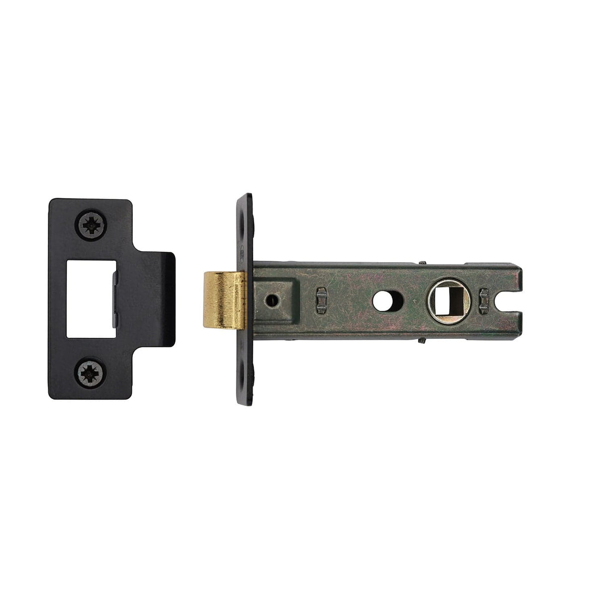 York Security Locks & Latches Matt Black / Tubular Mortice Latch / 3" / 76mm York - York Tubular Latch 3 Black Enamel Finish
