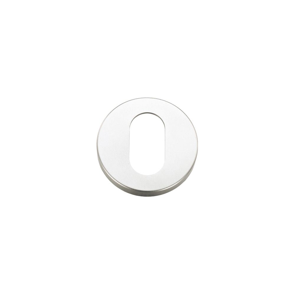 High quality image of the Zoo Hardware - Escutcheons Oval Profile 53mm dia - Satin Aluminium | Sku. zaa003sa | available to order from Trade Door Handles.
