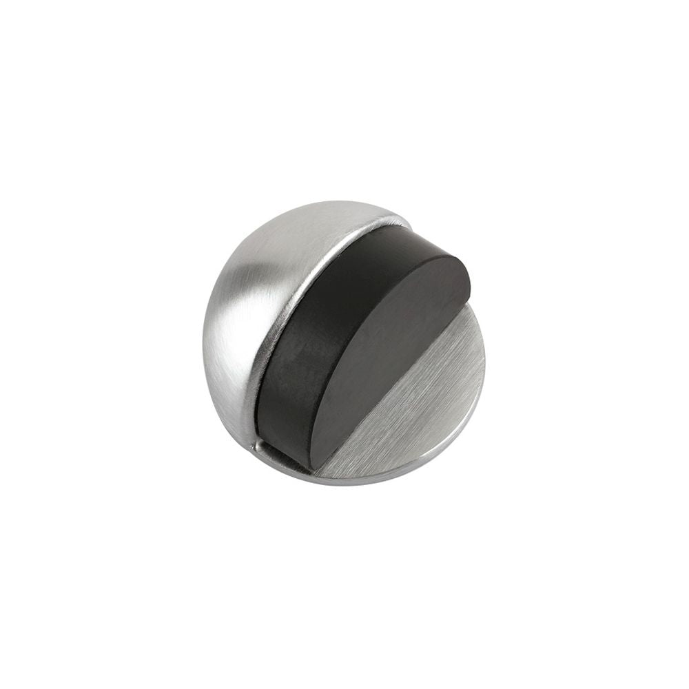 High quality image of the Zoo Hardware - Door Stop - Floor Mounted - Oval 45mm dia. - Satin Chrome | Sku. zab06sc | available to order from Trade Door Handles.