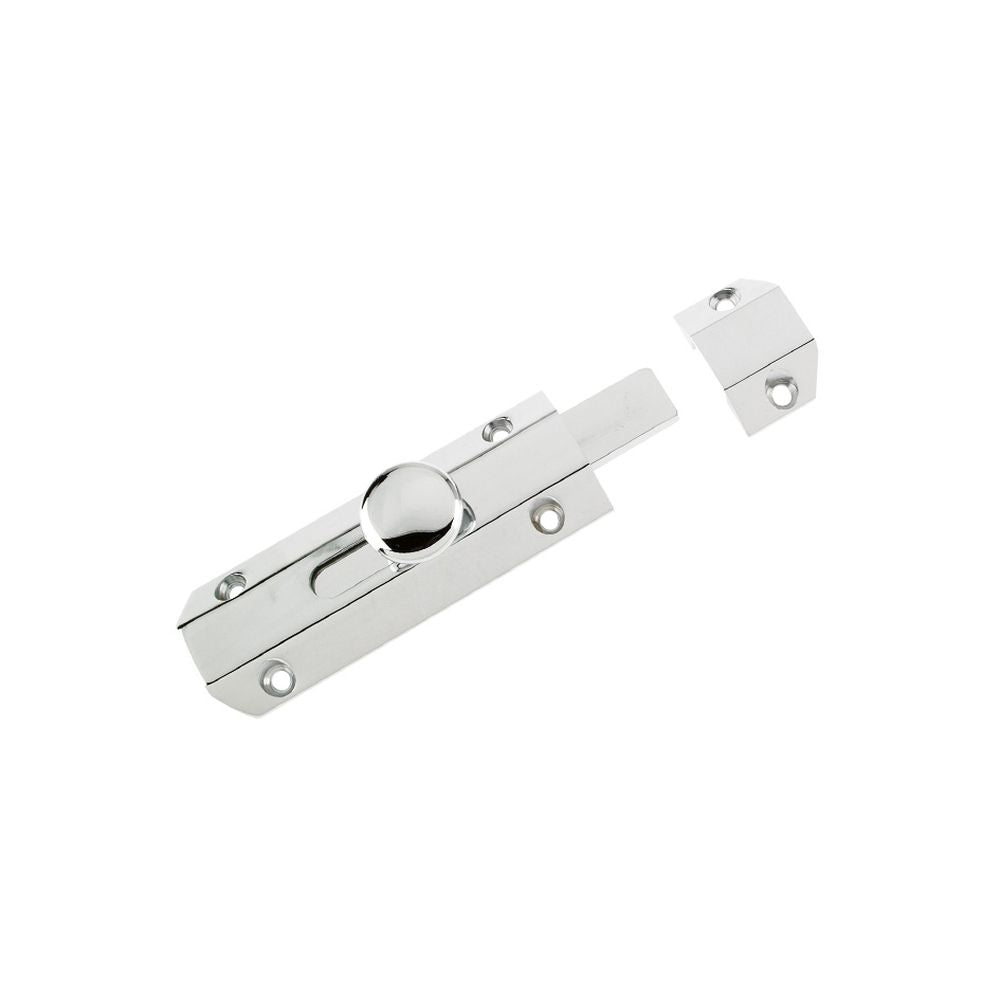 High quality image of the Zoo Hardware - Surface Bolt 102mm - Polished Chrome | Sku. zab100acp | available to order from Trade Door Handles.