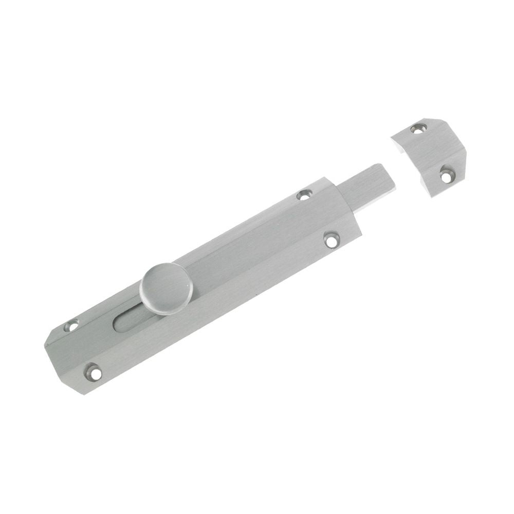 High quality image of the Zoo Hardware - Surface Bolt 150mm - Satin Chrome | Sku. zab100bsc | available to order from Trade Door Handles.
