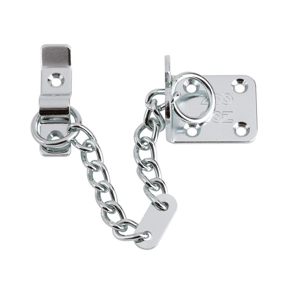 High quality image of the Zoo Hardware - Heavy Duty Door Chain - 200mm Chain Length - Polished Chrome | Sku. zab15cp | available to order from Trade Door Handles.