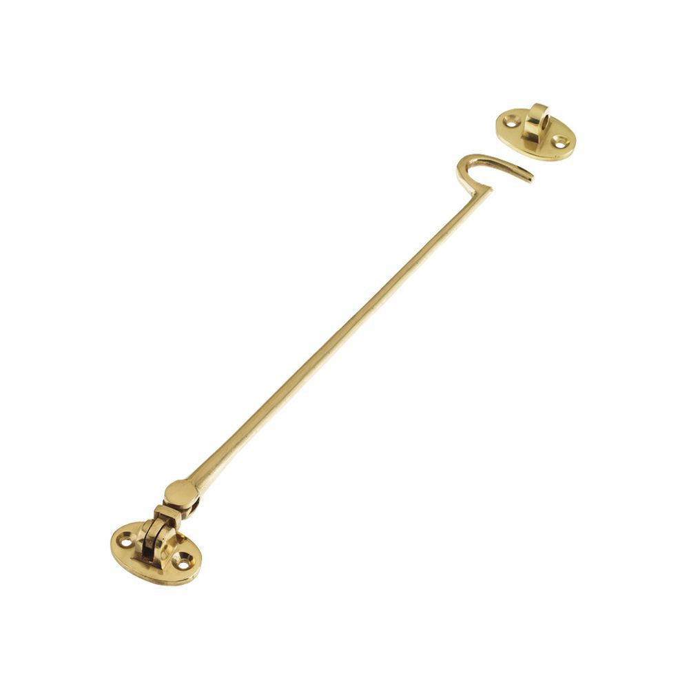 High quality image of the Zoo Hardware - Cabin Hook (Heavyweight) 12" - Polished Brass | Sku. zab65 | available to order from Trade Door Handles.