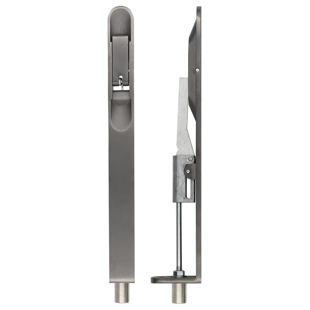 High quality image of the Zoo Hardware - Lever Action Flush Bolt - Radius 20 x 200mm PVD Graphite Black | Sku. zas03r-pvdgh | available to order from Trade Door Handles.
