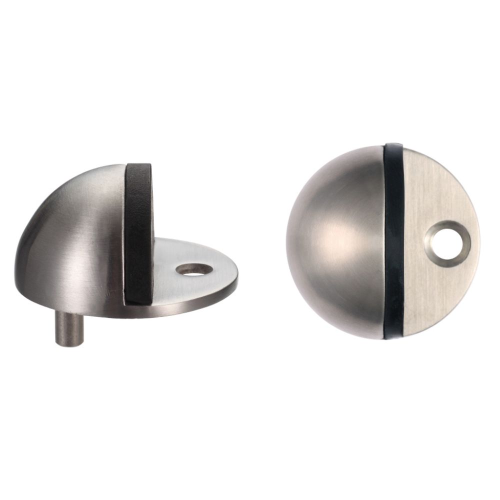 High quality image of the Zoo Hardware - Door Stop - Floor Mounted Oval - 40mm - Stain Stainless Steel | Sku. zas06css | available to order from Trade Door Handles.