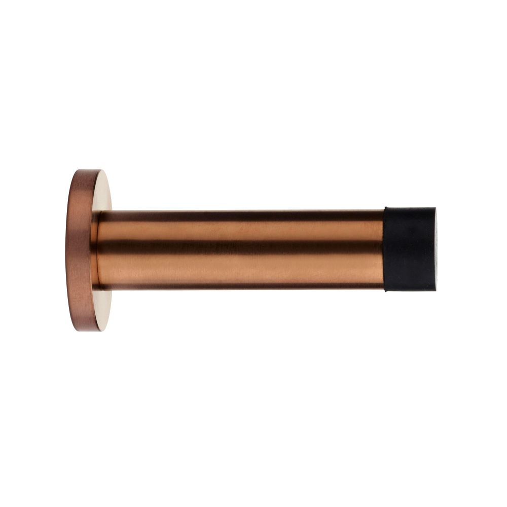 High quality image of the Zoo Hardware - Door Stop - Cylinder - 70mm Projection With Rose - PVD Satin Bronze | Sku. zas07-pvdbz | available to order from Trade Door Handles.