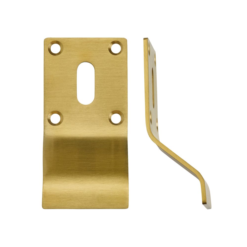 High quality image of the Zoo Hardware - Cylinder Latch Pull - Standard Profile - 88mm x 43mm - Favo Satin Brass | Sku. zas20-fsb | available to order from Trade Door Handles.