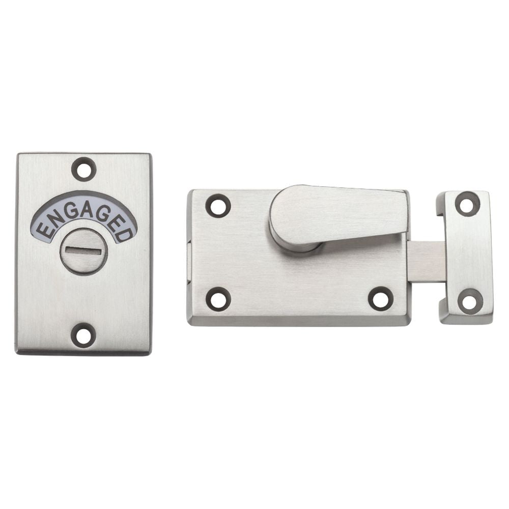 High quality image of the Zoo Hardware - Toilet Door Indicator - Stain Stainless Steel | Sku. zas25ss | available to order from Trade Door Handles.