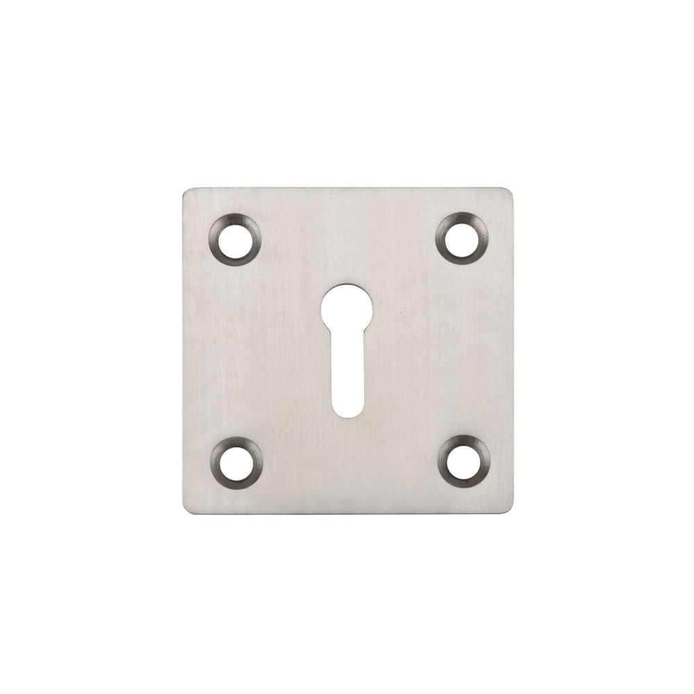 High quality image of the Zoo Hardware - Square Standard Profile Escutcheon 50mm - Stain Stainless Steel | Sku. zas26ss | available to order from Trade Door Handles.