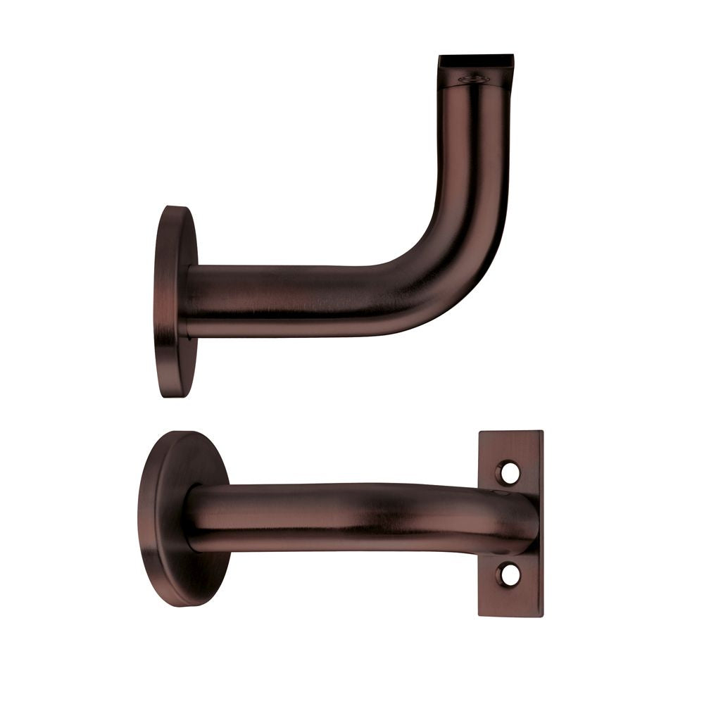 High quality image of the Zoo Hardware - Handrail Bracket - PVD Etna Bronze | Sku. zas45-etb | available to order from Trade Door Handles.