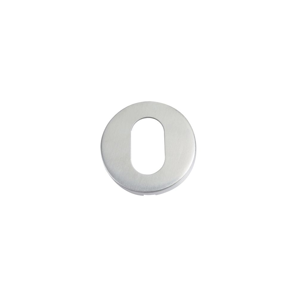 High quality image of the Zoo Hardware - Oval Profile Escutcheon - 52mm Dia - Grade 201 - Stain Stainless Steel | Sku. zcs2003ss | available to order from Trade Door Handles.