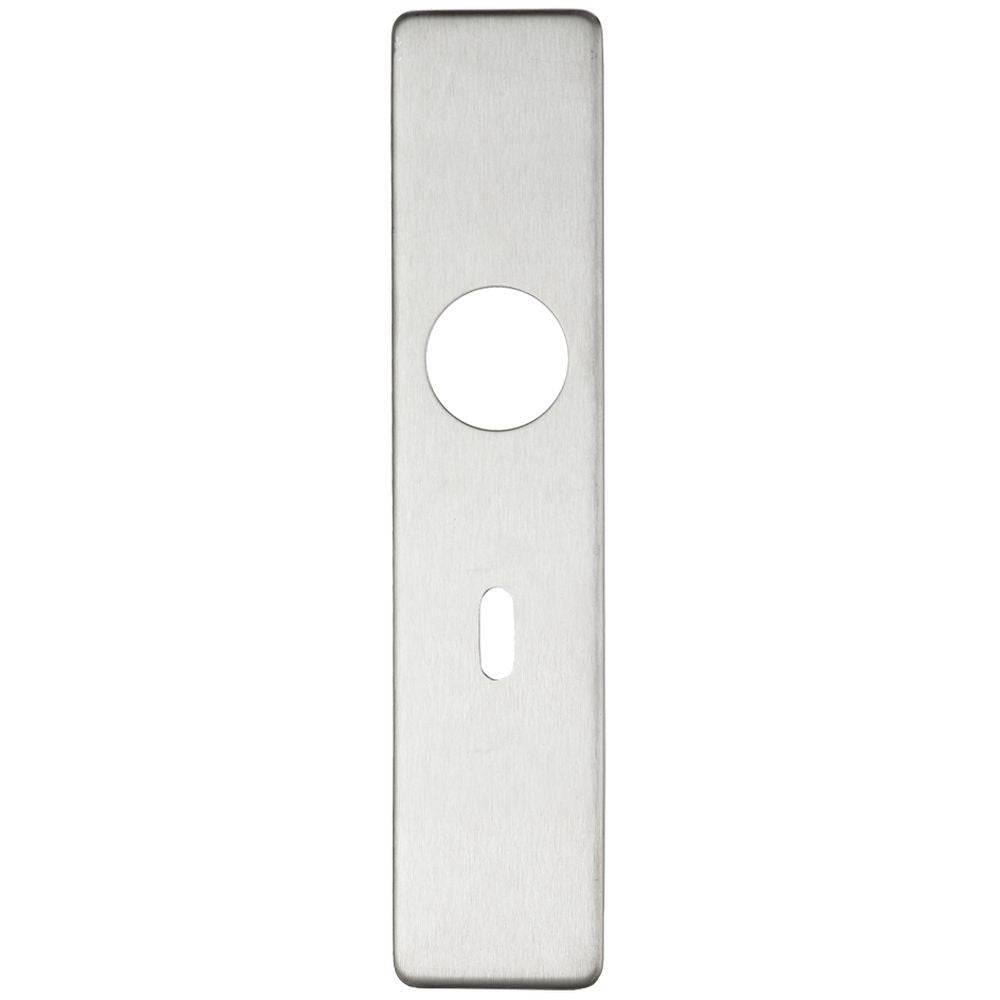 High quality image of the Zoo Hardware - Cover plate for 19 mm and 22mm RTD Lever on Backplate - Lock 57mm - Stain Stainless Steel | Sku. zcs31ss | available to order from Trade Door Handles.