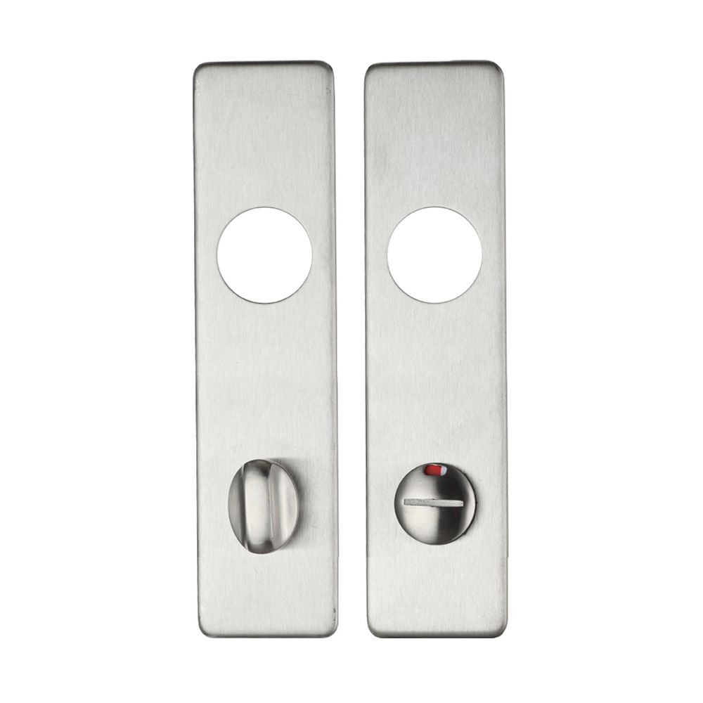 High quality image of the Zoo Hardware - Cover plate for 19 mm RTD Lever on Short Backplate - Din Bathroom/78mm Centres - 45mm x 180mm - SSS | Sku. zcs43ss78 | available to order from Trade Door Handles.