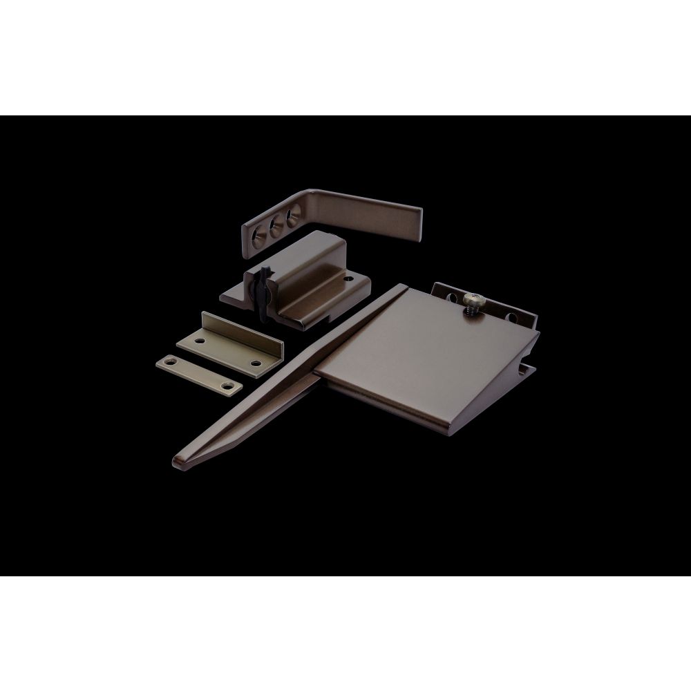 High quality image of the Zoo Hardware - Size 3-6 Double Rebated Door Selector - Complete With 102mm Arm, Standard Rebate Catch, Bronze Finish | Sku. zds0036-bz | available to order from Trade Door Handles.