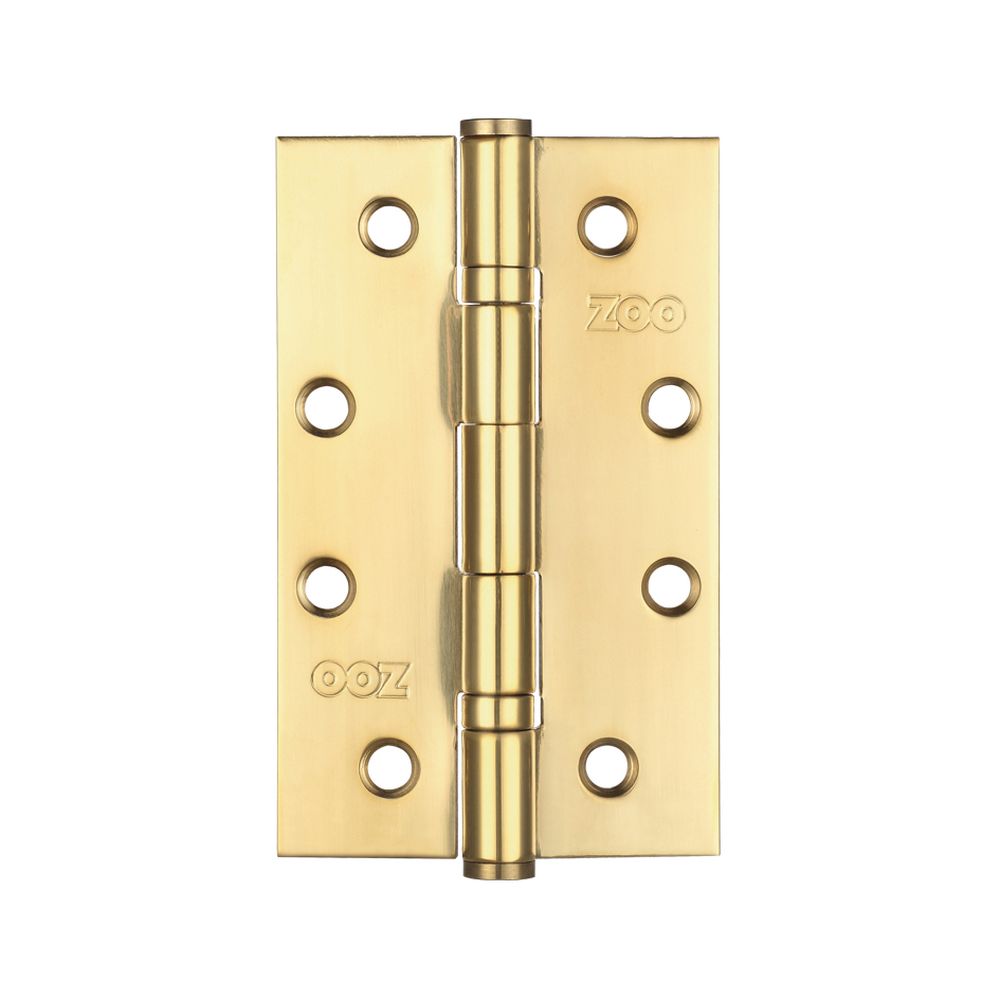 High quality image of the Zoo Hardware - Slim Knuckle Bearing Hinge Stainless Steel - Grade 201 - 102 x 63 x 2.5mm - PVD Brass | Sku. zhss63pvd | available to order from Trade Door Handles.
