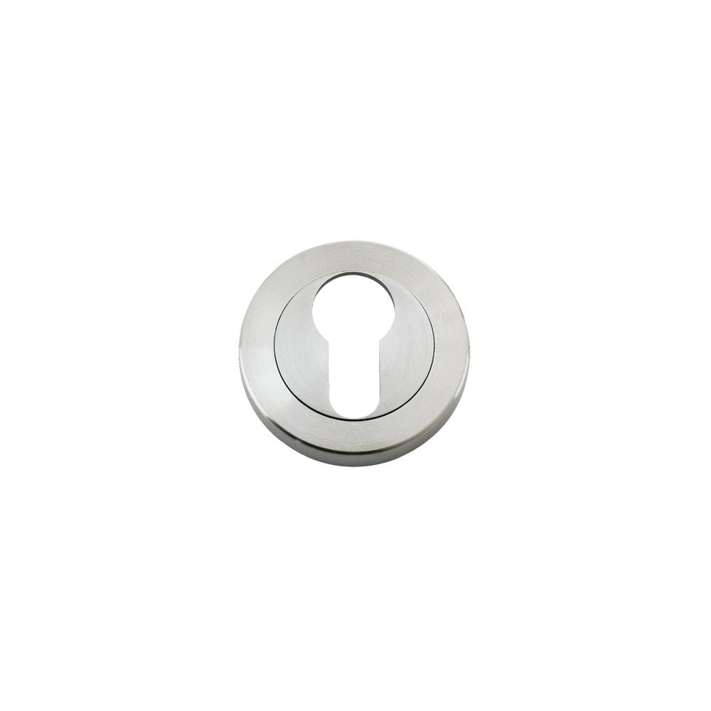 High quality image of the Zoo Hardware - Euro Profile Escutcheon 50mm dia - Stain Stainless Steel | Sku. zps001ss | available to order from Trade Door Handles.