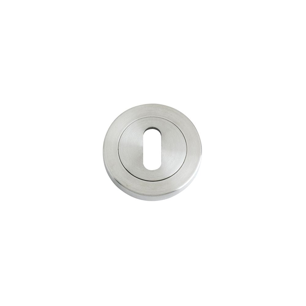 High quality image of the Zoo Hardware - Standard Profile Escutcheon - 50mm dia - Stain Stainless Steel | Sku. zps002ss | available to order from Trade Door Handles.