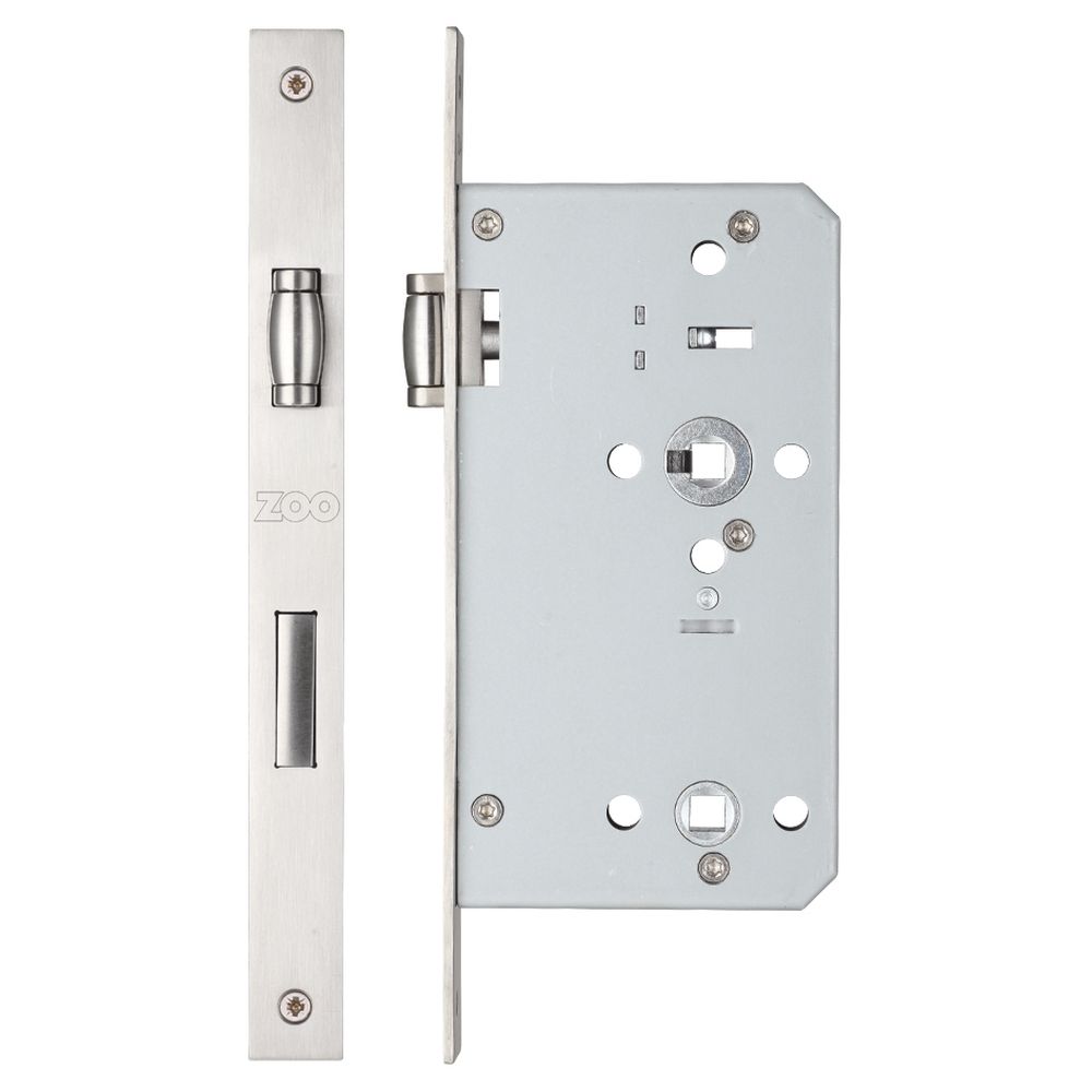 High quality image of the Vier - Roller Din Bathroom - 78mm c/c Backset 60mm - Stain Stainless Steel | Sku. zrd7860ss | available to order from Trade Door Handles.
