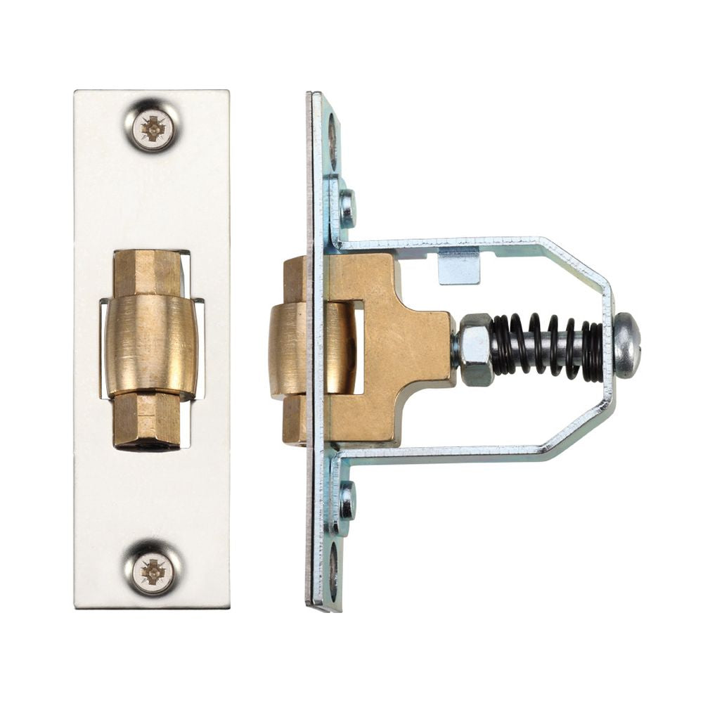 High quality image of the Zoo Hardware - Adjustable Roller Latch - Polished Nickel | Sku. zrl76pn | available to order from Trade Door Handles.