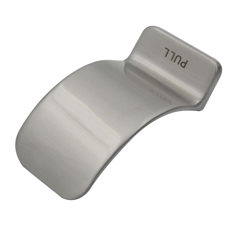High quality image of the Zoo Hardware - Hands Free Pull Bolt Fixed Side - Casted Body Plain - Stain Stainless Steel | Sku. zs-hfp002cbf-sss | available to order from Trade Door Handles.