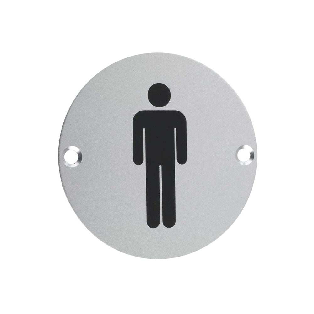 High quality image of the Zoo Hardware - Sex Symbol - Male - Satin Aluminium | Sku. zsa01sa | available to order from Trade Door Handles.