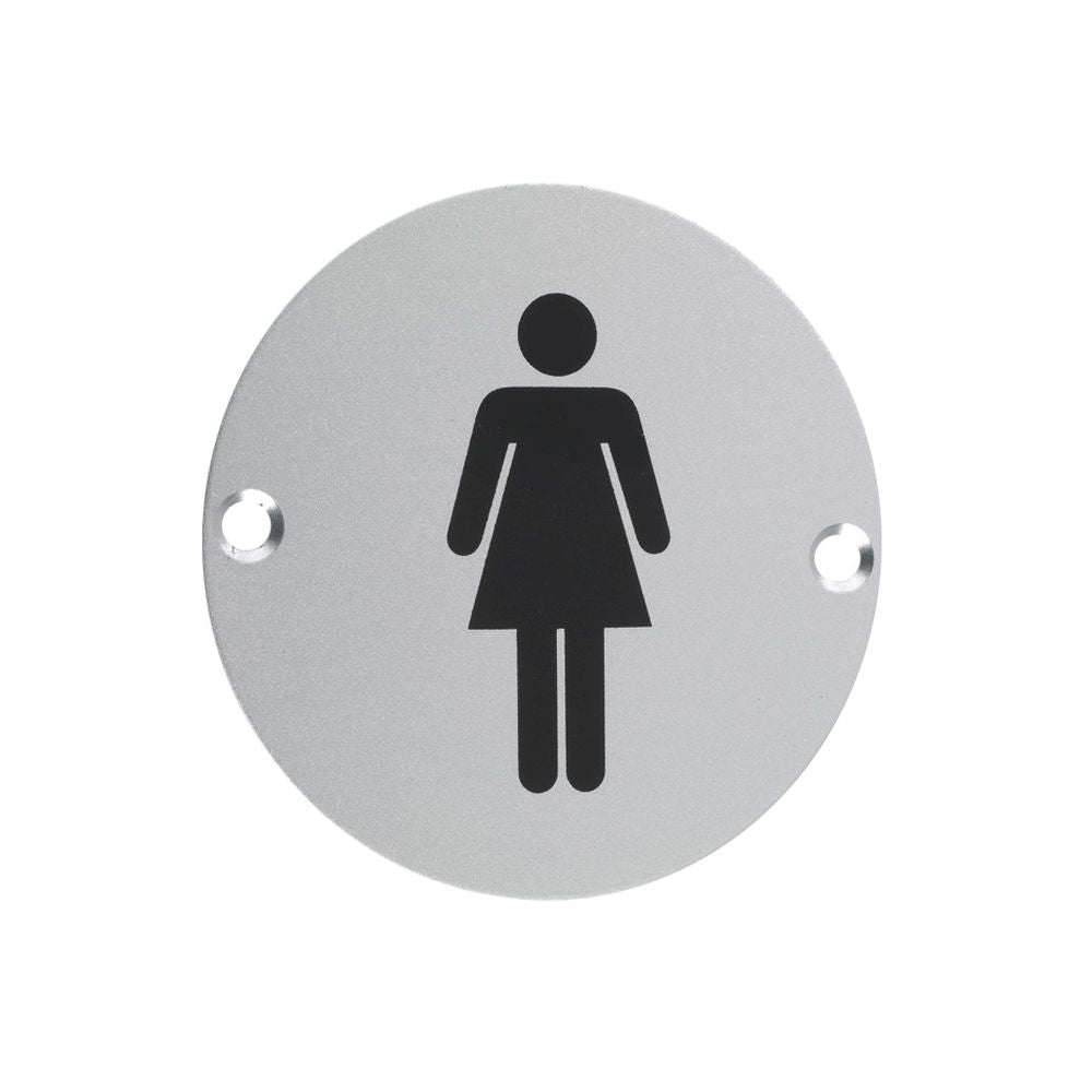 High quality image of the Zoo Hardware - Sex Symbol - Female - Satin Aluminium | Sku. zsa02sa | available to order from Trade Door Handles.