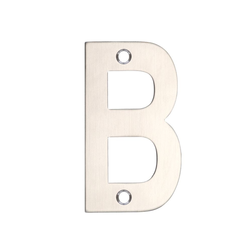 High quality image of the Zoo Hardware - Letter - B - 75mm - SSS | Sku. zsnbss75 | available to order from Trade Door Handles.