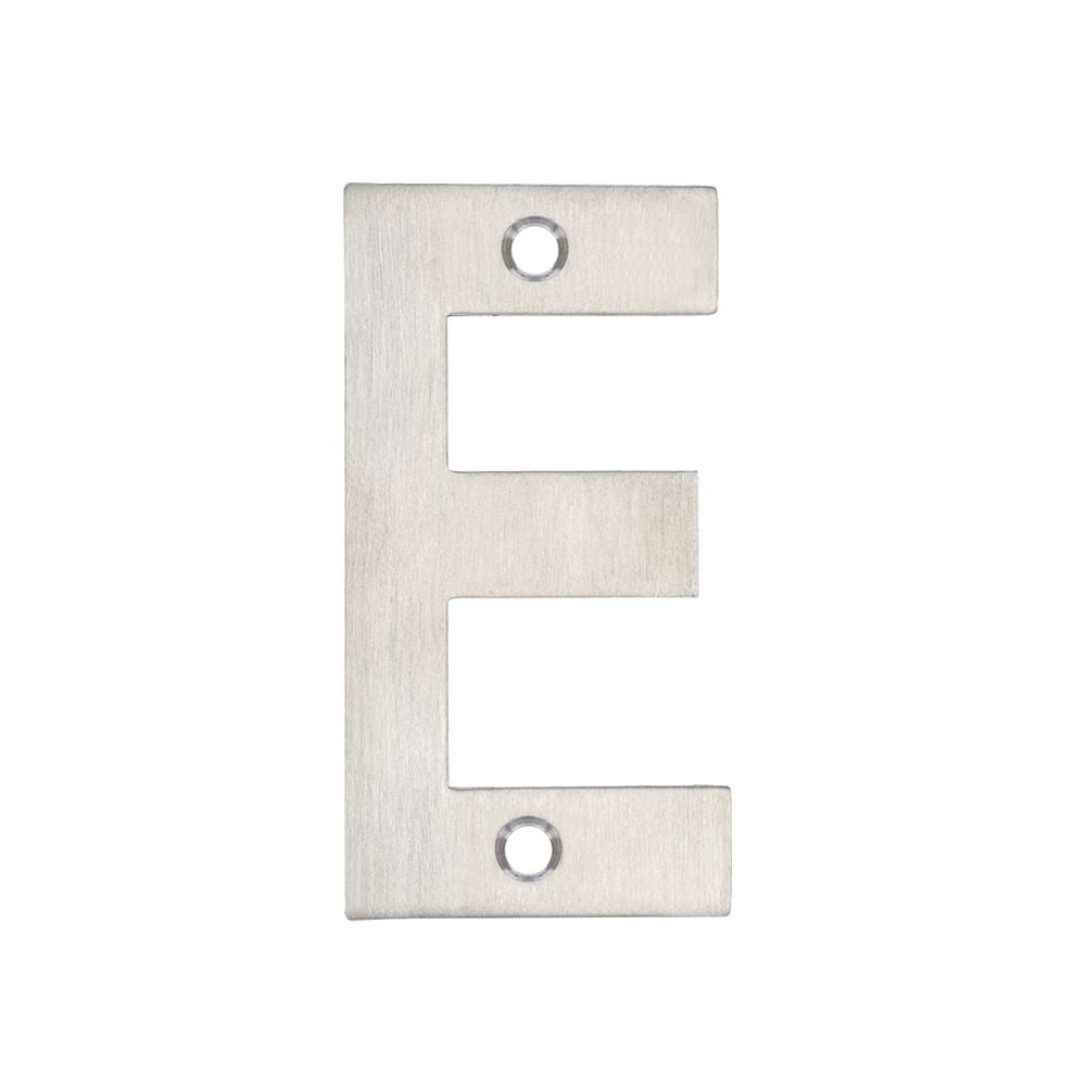 High quality image of the Zoo Hardware - Letter - E - 75mm - SSS | Sku. zsness75 | available to order from Trade Door Handles.