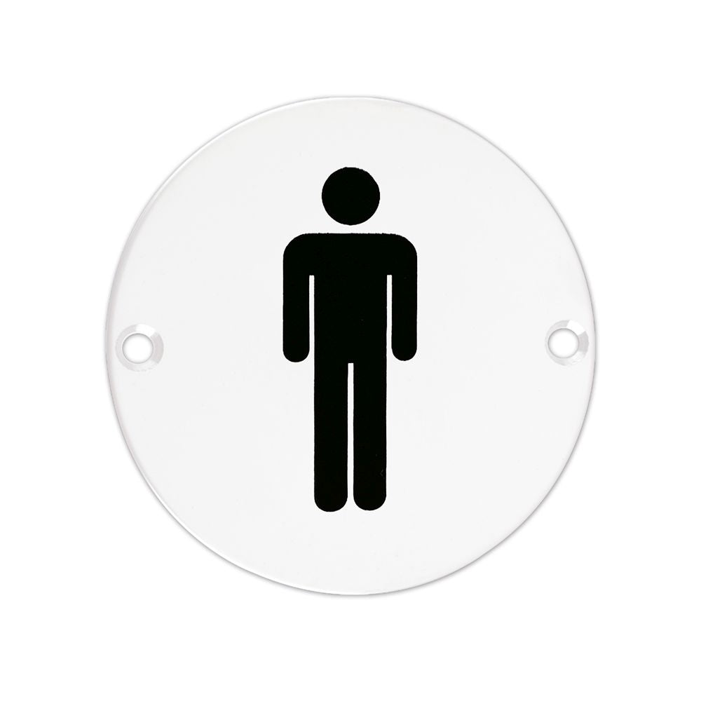 High quality image of the Zoo Hardware - Sex Symbol - Male - 76mm - Powder Coated Matt White | Sku. zss01-pcw | available to order from Trade Door Handles.