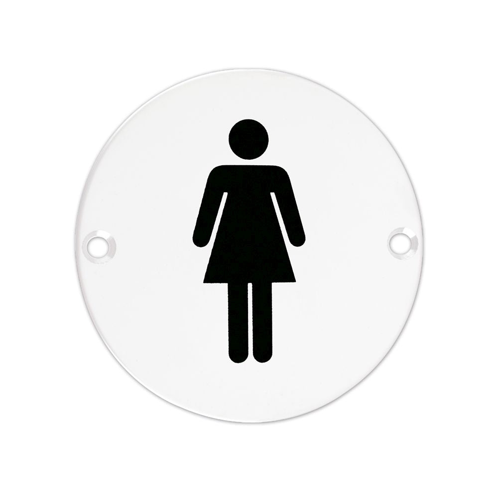 High quality image of the Zoo Hardware - Sex Symbol - Female - 76mm - Powder Coated Matt White | Sku. zss02-pcw | available to order from Trade Door Handles.