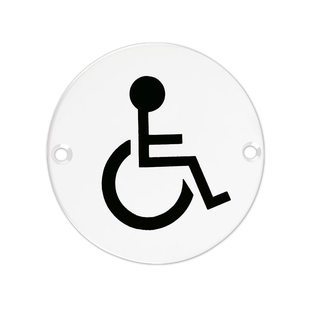 High quality image of the Zoo Hardware - Sex Symbol - Disabled - 76mm - Powder Coated Matt White | Sku. zss07-pcw | available to order from Trade Door Handles.