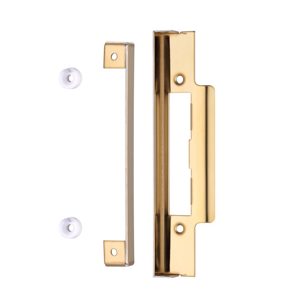 High quality image of the Zoo Hardware - Rebate Kit to Suit Cylinder Sash Lock - 1/2" lock and striker - PVD Brass | Sku. zukr01pvd | available to order from Trade Door Handles.