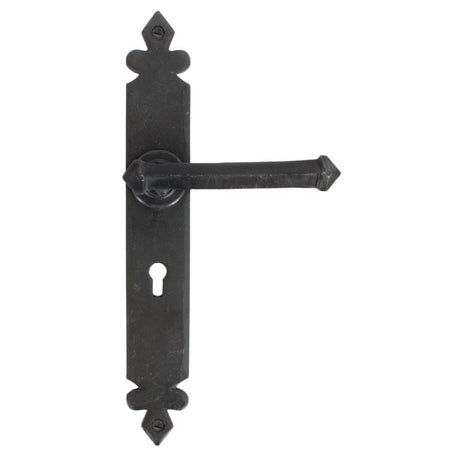 This is an image showing From The Anvil - Beeswax Tudor Lever Lock Set available from trade door handles, quick delivery and discounted prices