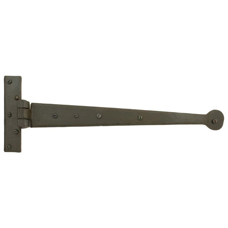 This is an image showing From The Anvil - Beeswax 15" Penny End T Hinge (pair) available from trade door handles, quick delivery and discounted prices