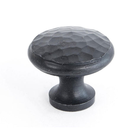 This is an image showing From The Anvil - Beeswax Hammered Cabinet Knob - Medium available from trade door handles, quick delivery and discounted prices