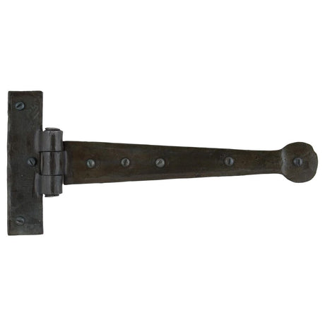 This is an image showing From The Anvil - Beeswax 9" Penny End T Hinge (pair) available from trade door handles, quick delivery and discounted prices
