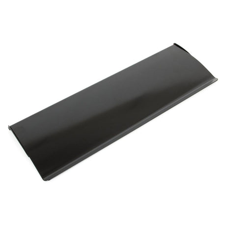 This is an image showing From The Anvil - Black Large Letter Plate Cover available from trade door handles, quick delivery and discounted prices