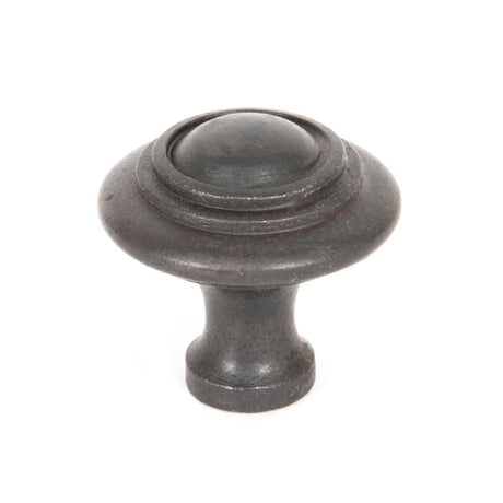 This is an image showing From The Anvil - Beeswax Ringed Cabinet Knob - Large available from trade door handles, quick delivery and discounted prices