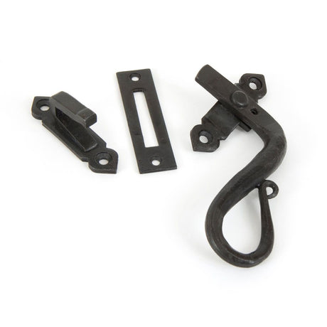 This is an image showing From The Anvil - Beeswax Locking Shepherd's Crook Fastener - RH available from trade door handles, quick delivery and discounted prices