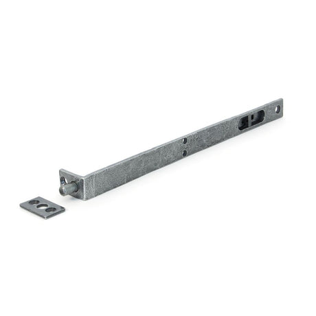 This is an image showing From The Anvil - Pewter 12'' Flush/Slide Door Bolt available from trade door handles, quick delivery and discounted prices