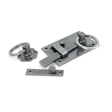 This is an image showing From The Anvil - Pewter Cottage Latch - RH available from trade door handles, quick delivery and discounted prices