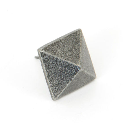 This is an image showing From The Anvil - Pewter Pyramid Door Stud - Large available from trade door handles, quick delivery and discounted prices