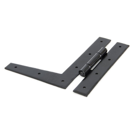 This is an image showing From The Anvil - Black 7" HL Hinge (pair) available from trade door handles, quick delivery and discounted prices